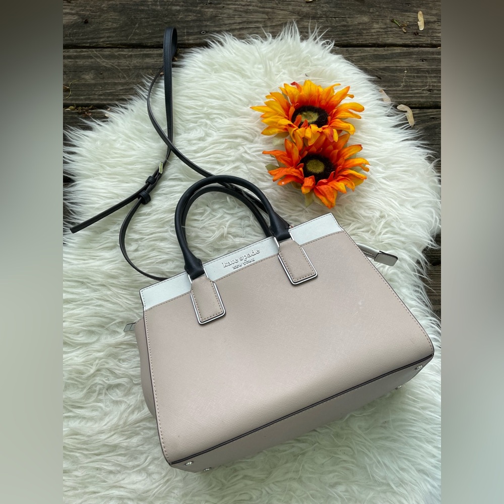 EXCELLENT Condition Kate Spade leather satchel with detachable long strap